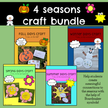 Preview of 4 Seasons Craft Bundle | Adapted for Special Education