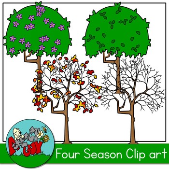 4 seasons of the year clip art