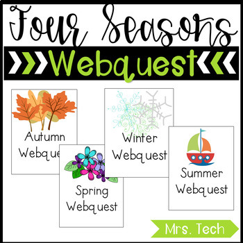 Preview of Four Seasons Webquest Bundle