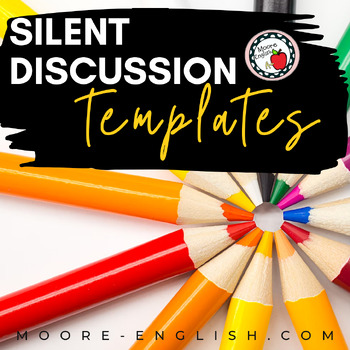 Preview of 4 Silent Discussion Templates (Google Slides) 