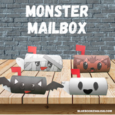 4 Spooky Monster Treats Mailbox Craft, Halloween Printable