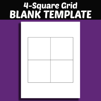 Four Square (blank) by EducPrek12