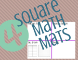 4 Square Math Mats