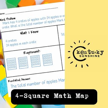 Preview of 4-Square Math Strategy