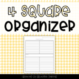 4 Square Persuasive Writing Organizer FREEBIE