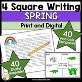 4 Square Writing Prompts for Kindergarten & First Grade | SPRING