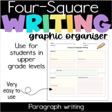 Four Square Elaborate Writing Graphic Organizer Color Coded