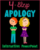 4-Step Apology Interactive PowerPoint (Bonus Task Cards!)
