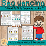 4-Step OT Life Skills Sequencing Puzzle Cards