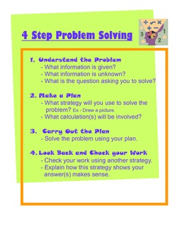 problem solving use the four step plan lesson 6