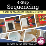 4 Step Sequencing with Real Photos + BOOM Cards