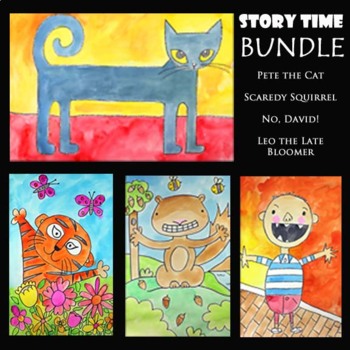 Preview of 4 Story Book Companion Video Art Projects BUNDLE | Drawing & Painting Lessons