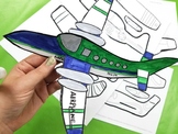 4 Styles Paper Airplanes - Coloring Pages Color-in Paper C