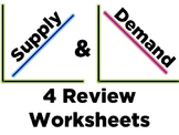 4 Supply and Demand Review Worksheets
