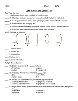 4 Tests on Electromagnetic Spectrum Topics with keys. by Maura