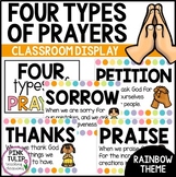 Four Types of Catholic Prayer Posters - Classroom Decor