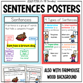 4 Types of Sentences Anchor Chart | Beginning Sentence Wri