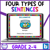 Four Types of Sentences Boom Cards Punctuation Practice Se