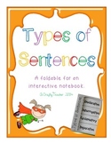 4 Types of Sentences Foldable for Interactive Notebook