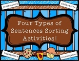 4 Types of Sentences Sorting Activities - grades 3-5
