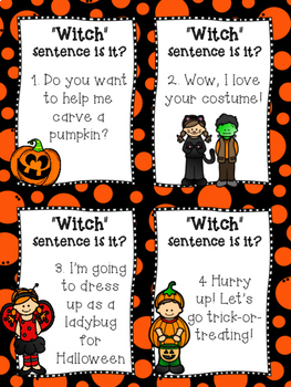 4 Types of Sentences Task Cards Halloween Themed by CreatedbyMarloJ