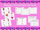 4 Valentine's Day Write and Stamp the Room Activities
