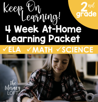 Preview of 4 Week At Home Learning Packet (2nd Grade) I Distance Learning I Google Slides