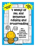 4 Weeks of Daily Language Sentence Labeling & Editing Sent