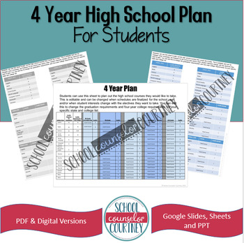 Preview of 4 Year High School Plan