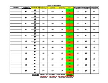 Preview of 4-Year University Cost Comparison Worksheet - AVID, Counselors, Parents