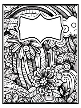 4 Zentangle Classroom Binder Covers and Spines by Swati Sharma | TPT