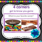 4 corners get to know you game