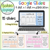 4 digit by 1 digit Area Model Multiplication Google Slides