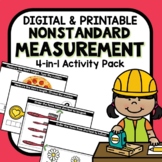 4-in-1 Nonstandard Measurement Digital Google Slides and S