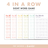 4 in a Row Sight Word Game BUNDLE! | Fry Words