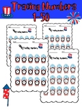 4 of july Writing Numbers 0-50 Tracing Numbers |Formation,