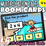 4's Multiplication Facts BOOM Cards | Digital Task Cards