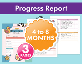 4 to 8 Months Progress Report Form - Developmental Milesto