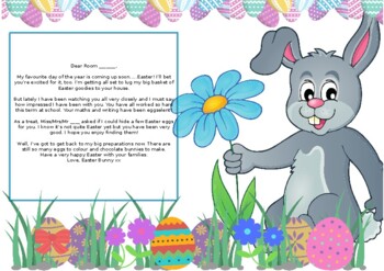 4 x Easter Bunny Letters - Editable by Teaching with Mrs Wildy | TpT