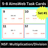 40 4-8 AimsWeb Number Sense Fluency TASK CARDS! Multiplica