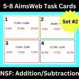 40 AimsWeb Number Sense Fluency TASK CARDS! Add/Subtract 3