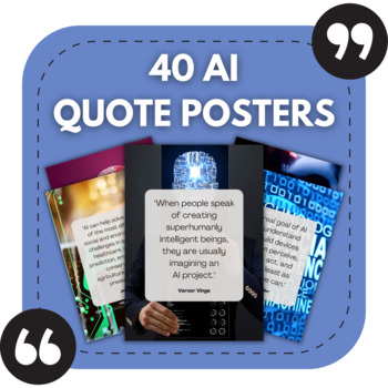 Preview of 40 Artificial Intelligence Posters | Technology Decor Pack