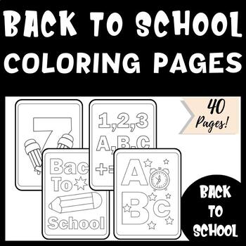 40 Back to School Coloring Pages | Printable Worksheets & Activities