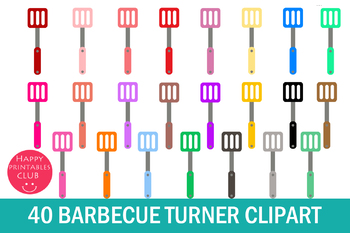Preview of 40 Barbecue Turner Clipart- Turner Clipart-Kitchen Turner Clipart
