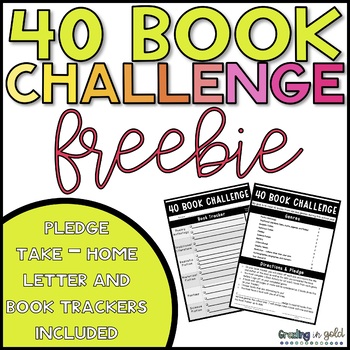 Preview of 40 Book Challenge **FREEBIE**