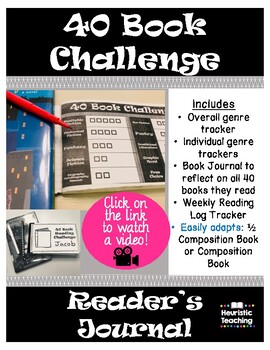 Preview of 40 Book Challenge - Reader's Journal