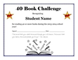 End of the Year Book Challenge Reading Certificates - Editable