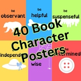 40 Book Character Trait Posters