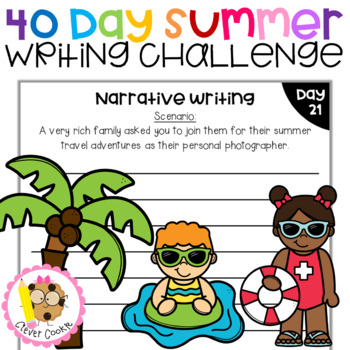 Preview of 40 Day Summer Writing Challenge - Writing Papers