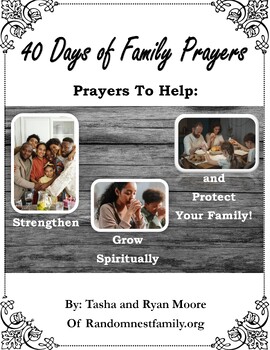 Preview of 40 Days Of Family Prayers | Prayer Guide | Bible Study Help